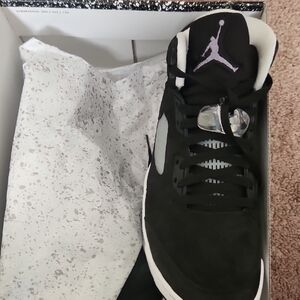 AIR JORDAN 5 RETRO 5 WORN ONCE NO CREASES BLACK-Cool Grey